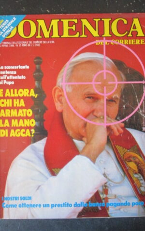 DOMENICA DEL CORRIERE 15 1986 GIOVANNI PAOLO II GARDINI INGRID BERGMAN [VL9]