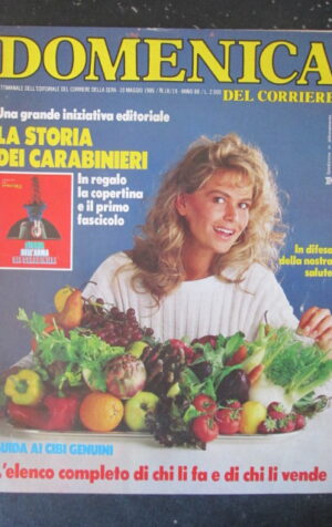 DOMENICA DEL CORRIERE 18-19 1986 LORETTA GOGGI PAVAROTTI REGINA ELISABETTA [VL9]