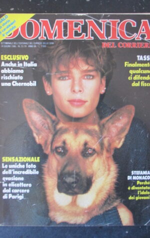 DOMENICA CORRIERE 23-24 1986 STEPHANIE MONACO PLACIDO DOMINGO PAOLO CONTE [VL9]