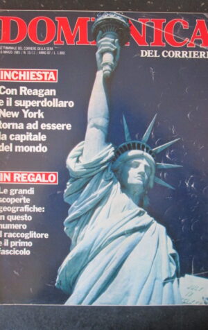DOMENICA DEL CORRIERE 10-11 1985 REAGAN USA ROSANNA BENZI ZICO MARADONA [VL9]