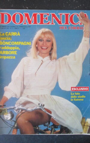 DOMENICA DEL CORRIERE 21 1985 RAFFAELLA CARRA MONICA VITTI VERONA CAMPIONE [VL9]