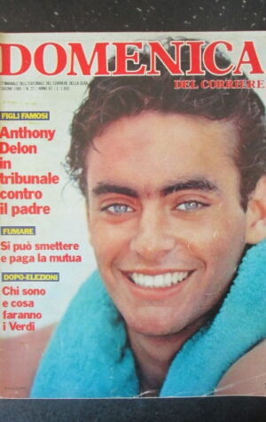 DOMENICA DEL CORRIERE 22 1985 ANTHONY DELON SANDRA MILO ENRICO DE NICOLA [VL9]