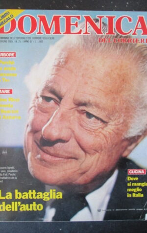DOMENICA DEL CORRIERE 25 1985 GIANNI AGNELLI ANDREA CASIRAGHI DI MONACO [VL9]