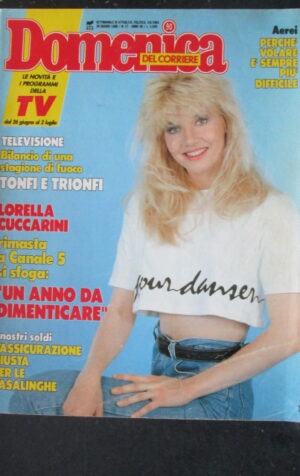 DOMENICA DEL CORRIERE 27 1988 LORELLA CUCCARINI LAMBERTUCCI LUCIO DALLA  [C54]