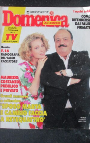 DOMENICA DEL CORRIERE 26 1988 MAURIZIO COSTANZO MARTA FLAVI LIZA MINNELLI [C54]