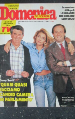 DOMENICA DEL CORRIERE 13 1988 NANNI LOY MARA VENIER GERRY SCOTTI [C54]