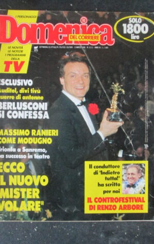 DOMENICA DEL CORRIERE 10 1988 MASSIMO RANIERI MODUGNO FABRIZIO FRIZZI [C54]