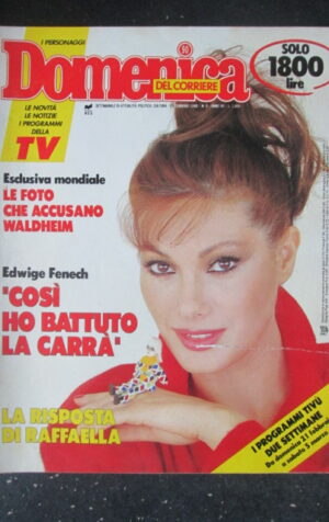 DOMENICA DEL CORRIERE 9 1988 EDWIGE FENECH MAURIZIO MICHELI IRIS PEYNADO  [C54]