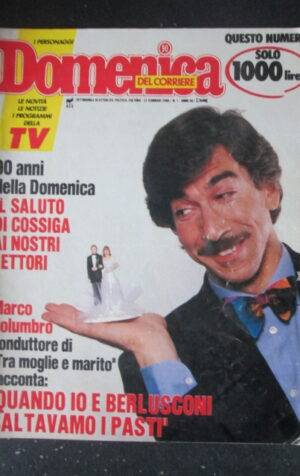DOMENICA DEL CORRIERE 7 1988 COSSIGA MARCO COLUMBRO DRIVE IN LINDA EVANS [C54]