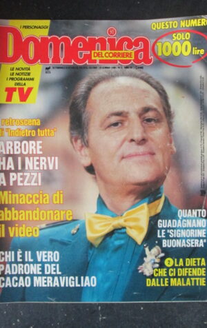 DOMENICA DEL CORRIERE 5 1988 RENZO ARBORE PAOLO PERISSI EMRYA JAMES IOTTI [C54]
