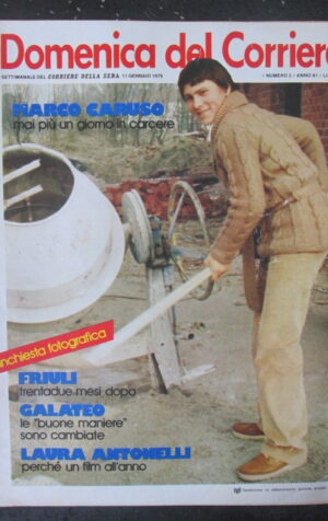 DOMENICA DEL CORRIERE 2 1979 MARCO CARUSO LAURA ANTONELLI GIULIANO GEMMA [VL10]
