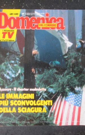 DOMENICA DEL CORRIERE 8 1989 RITA PAVONE BILL CAMPBELL DOROTHY STRATTEN [VL10]