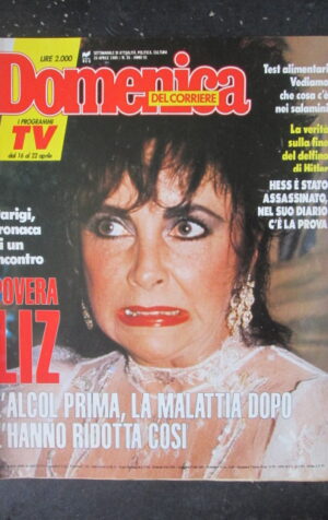 DOMENICA DEL CORRIERE 16 1989 LINDA GRAY VERONESI OMER SPERI PIETRO ZORZI [VL10]