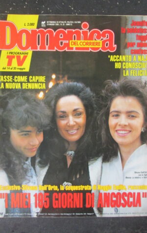 DOMENICA CORRIERE 20 1989 SILVANA DALL' ORTO SERGIO LEONE GLORIA GUIDA [VL10]