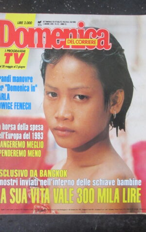 DOMENICA DEL CORRIERE 22 1989 EDWIGE FENECH MARIA ROSARIA OMAGGIO [VL10]