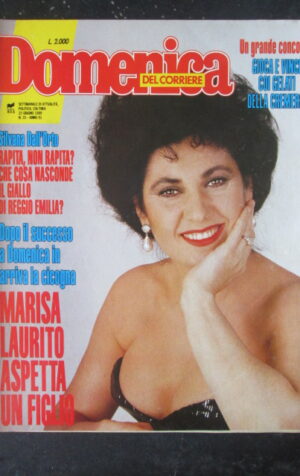 DOMENICA DEL CORRIERE 25 1989 SILVANA DALL' ORTO LAURITO THERESA SALDANA [VL10]