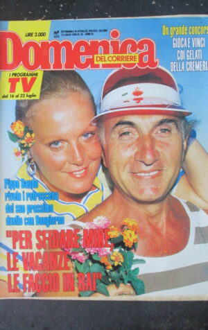 DOMENICA DEL CORRIERE 29 1989 LORELLA CUCCARINI DORELLI EZIO GREGGIO  [VL10]