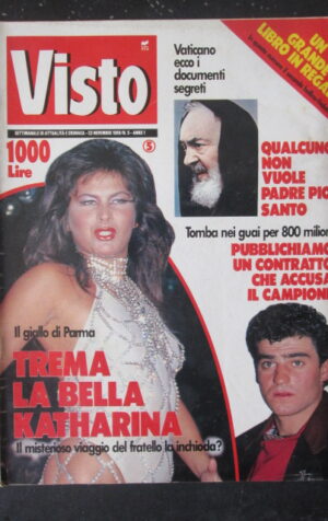 VISTO 5 1989 KATHARINA PADRE PIO TOMBA [VL10]