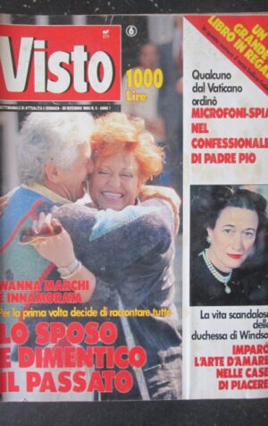 VISTO 6 1989 WANNA MARCHI DUCHESSA DI WINDSOR MARIO CALABRESI [VL10]