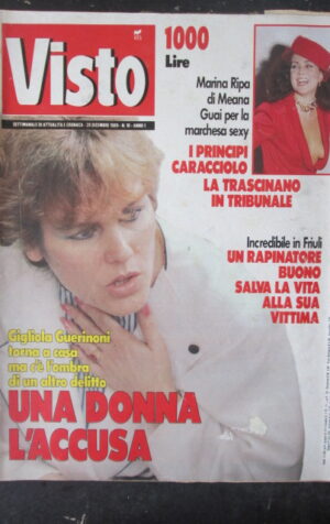 VISTO 10 1989 MARINA RIPA DI MEANA GIGLIOLA GUERINONI [VL10]
