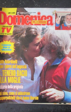 DOMENICA DEL CORRIERE 33 1989 DANTE BELARDINELLI CLAUDIO LIPPI [VL10]