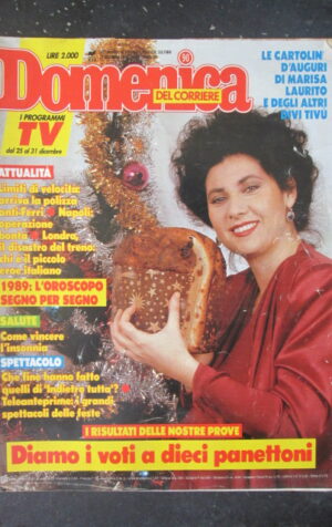DOMENICA CORRIERE 53 1988 RENZO ARBORE MARISA LAURITO MARINA RIPA DI MEANA [VL10