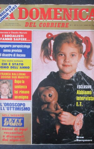 DOMENICA CORRIERE 1-2 1983 BRIGITTE BARDOT FRANCA BALLERINI DREW BARRYMORE [VL11
