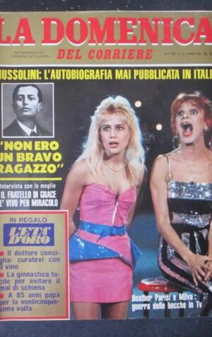 DOMENICA DEL CORRIERE 3 1983 MUSSOLINI HEATHER PARISI MILVA  [VL11]