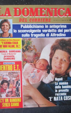 DOMENICA CORRIERE 5 1983 DOSSIER TRAGEDIA ALFREDINO ETTORE MASSACOSI E.T [VL11]