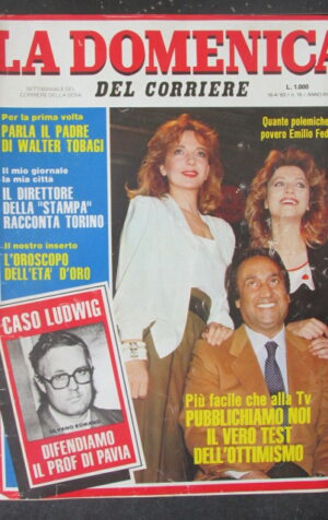DOMENICA DEL CORRIERE 16 1983 WALTER TOBAGI EMILIO FEDE SILVANO ROMANO [VL11]
