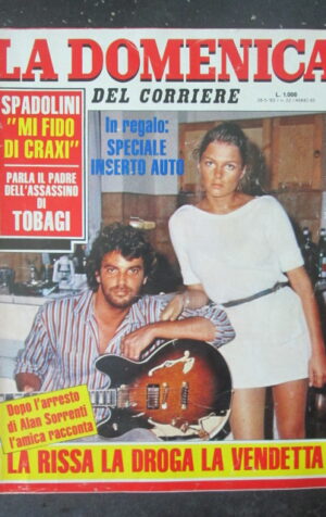 DOMENICA CORRIERE 22 1983 ANNA OXA ALAN SORRENTI DOSSIER ASSASSINIO TOBAGI [VL11
