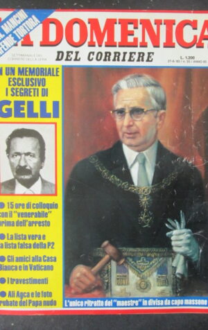 DOMENICA CORRIERE 35 1983 SEGRETI DI GELLI ONOREVOLE MANCINI ENZO TORTORA [VL11]