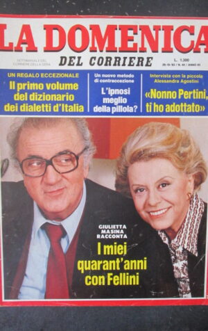 DOMENICA DEL CORRIERE 44 1983 GIULIETTA MASINA SANDRO PERTINI EDITH PIAF [VL11]