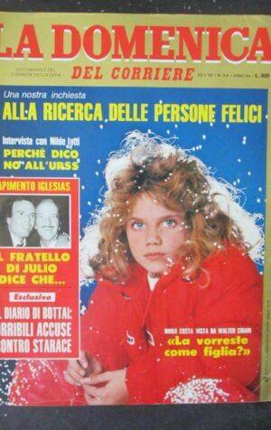 DOMENICA DEL CORRIERE 3-4 1982 NIKKA COSTA IGLESIAS [VL11]