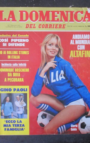 DOMENICA CORRIERE 25 1982 ROLLING STONES DOMINIQUE BOSCHERO GLORA GUIDA [VL11]