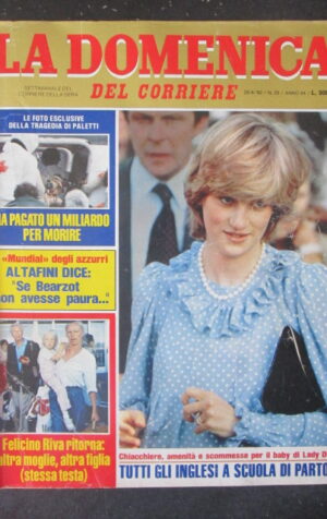 DOMENICA DEL CORRIERE 26 1982 MORTE DI RICCARDO PALETTI DONATELLA RETTORE [VL11]