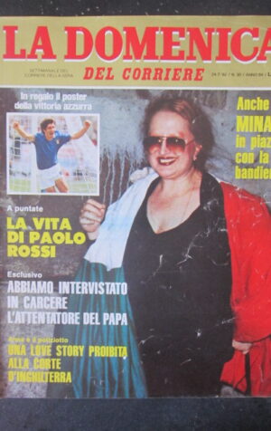 DOMENICA DEL CORRIERE 30 1982 ITALIA CAMPIONE DEL MONDO CON POSTER [VL11]