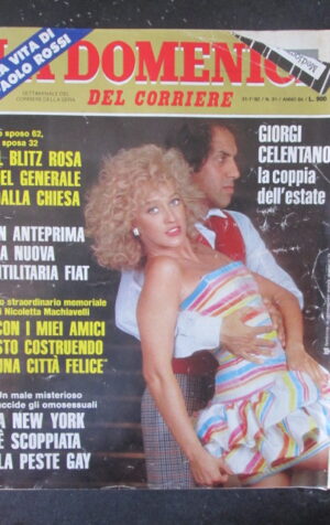 DOMENICA DEL CORRIERE 31 1982 ELEONORA GIORGI CELENTANO PAOLO ROSSI STORY [VL11]