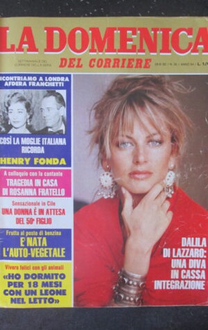 DOMENICA DEL CORRIERE 35 1982 DALILA DI LAZZARO VICTORIA PRINCIPAL DALLAS [VL11]
