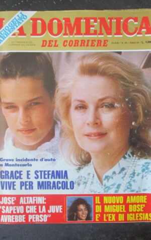 DOMENICA DEL CORRIERE 39 1982 MIGUEL BOSE GRACE E STEFANIA DI MONACO [VL11]