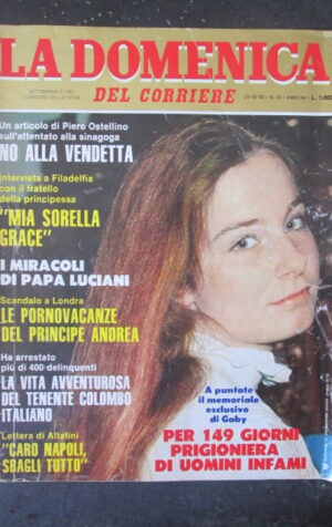 DOMENICA DEL CORRIERE 43 1982 ALTAFINI RAFFAELLA CARRA ISABELLA FERRARI [VL11]