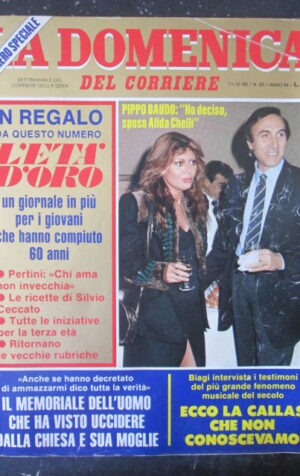 DOMENICA DEL CORRIERE 50 1982 PIPPO BAUDO DALLA CHIESA MAURIZIO GELLINI [VL11]