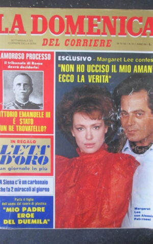 DOMENICA DEL CORRIERE 51 1982 MARGARET LEE ALESSIO PATERNESI  [VL11]
