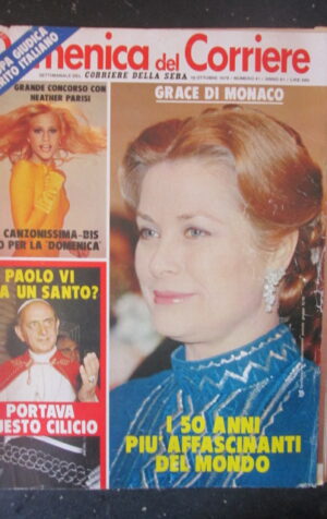 DOMENICA CORRIERE 41 1979 GRACE DI MONACO HEATHER PARISI PAOLO VI [C25D-1]