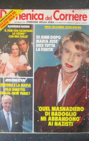 DOMENICA CORRIERE 44 1979 ELEONORA GIORGI CELENTANO MARIA JOSE SAVOIA [C25D-1]