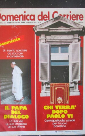 DOMENICA CORRIERE 34 1978 MARCELLO GUARDUCCI CHRISTINA ONASSIS PAOLO VI [C25D-1]