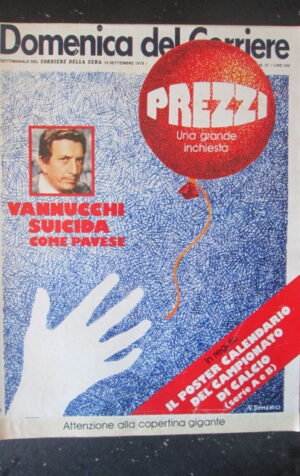 DOMENICA CORRIERE 37 1978 JACQUELINE BISSET POSTER CALENDARIO CALCIO [C25D-1]