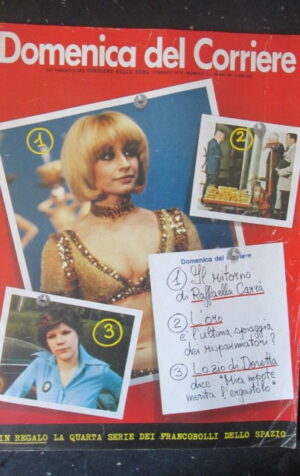 DOMENICA CORRIERE 11 1978 RAFFAELLA CARRA ERNESTO FASSIO [C25D-1]