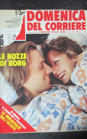DOMENICA CORRIERE 31 1980 NOZZE BJORN BORG PAOLO CONTE RENATO ZERO [C25D-2]