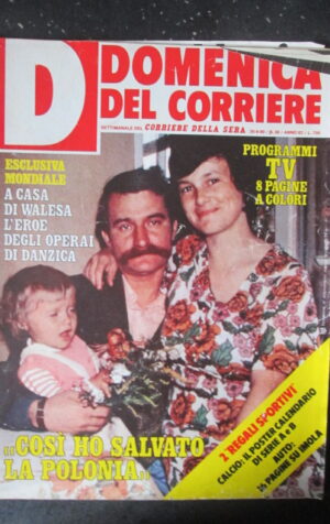 DOMENICA CORRIERE 38 1980 WALESA RAFFAELLA CARRA HEATHER PARISI AUTO F1 [C25D-2]